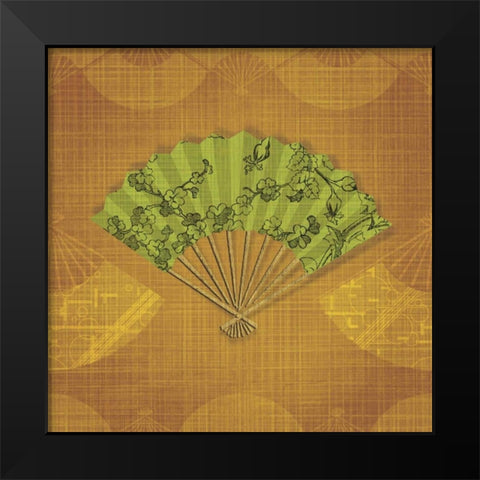 Abanico III Black Modern Wood Framed Art Print by Venter, Tandi