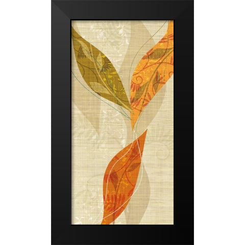 Natural Harmony II Black Modern Wood Framed Art Print by Venter, Tandi