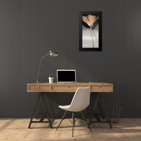 Second Movement I Black Modern Wood Framed Art Print by Abellan, Lola