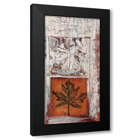 Aspen Gold II Black Modern Wood Framed Art Print with Double Matting by Bernsen, Leslie