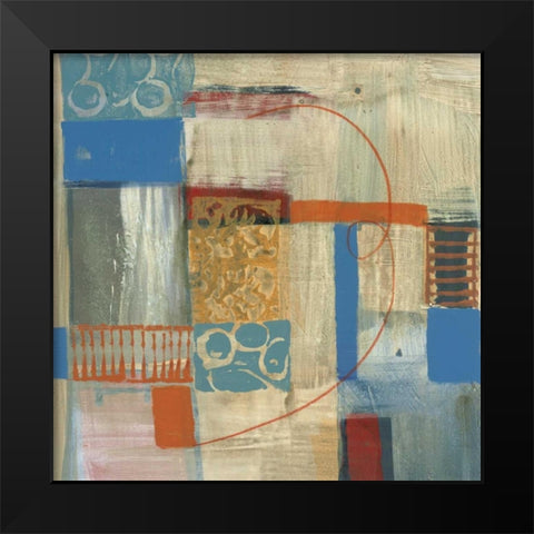 Blue Radiance I Black Modern Wood Framed Art Print by Bernsen, Leslie