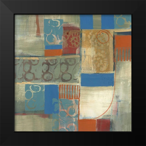 Blue Radiance II Black Modern Wood Framed Art Print by Bernsen, Leslie