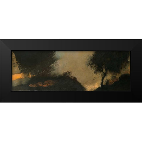 LAube Black Modern Wood Framed Art Print by Jully, Denis