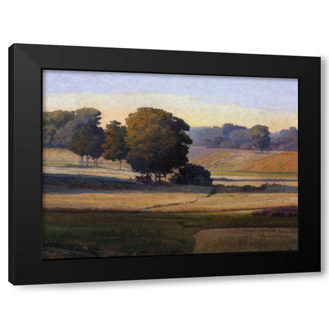 Pezier Black Modern Wood Framed Art Print with Double Matting by Lovelace, Kent