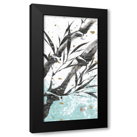 Kyotos Garden I Black Modern Wood Framed Art Print by Sugita, Katsumi
