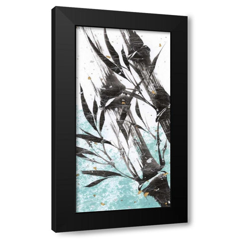 Kyotos Garden II Black Modern Wood Framed Art Print with Double Matting by Sugita, Katsumi