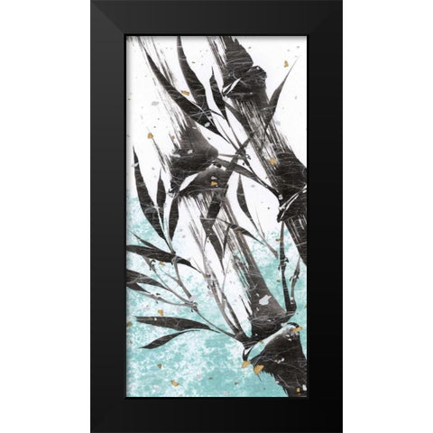 Kyotos Garden II Black Modern Wood Framed Art Print by Sugita, Katsumi