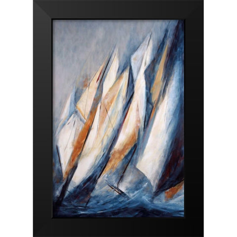 Alta Mar Black Modern Wood Framed Art Print by Torres, Maria Antonia