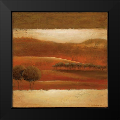 Mountain Valley II Black Modern Wood Framed Art Print by Salemink-Roos, Ursula