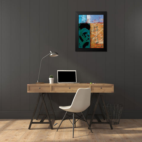 Waters Edge Black Modern Wood Framed Art Print by Willson, Valerie