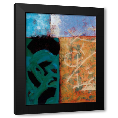 Waters Edge Black Modern Wood Framed Art Print by Willson, Valerie