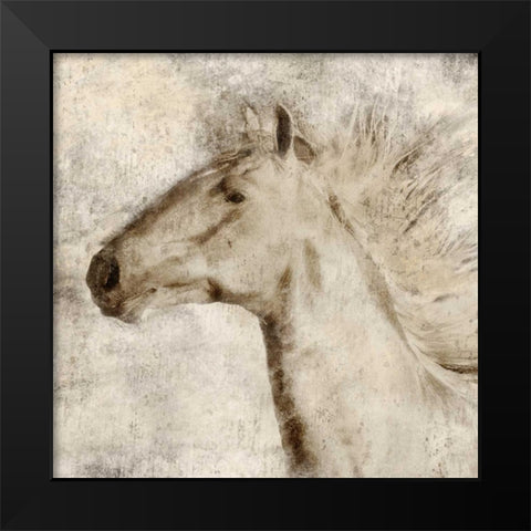 Stallion I Black Modern Wood Framed Art Print by Janel Pahl
