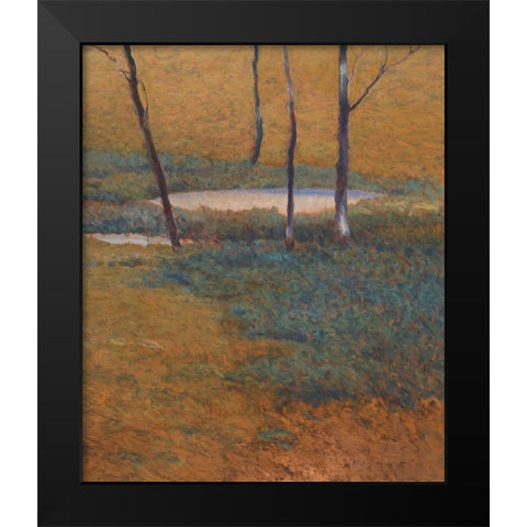 Island Pond Black Modern Wood Framed Art Print by Lovelace, Kent