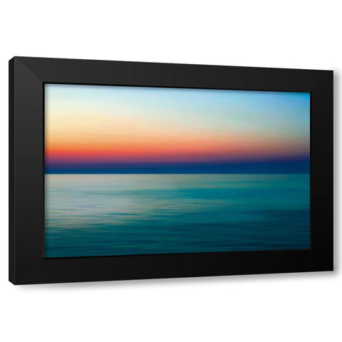 Quiet Waters I Black Modern Wood Framed Art Print by Rehner, John