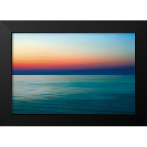 Quiet Waters I Black Modern Wood Framed Art Print by Rehner, John