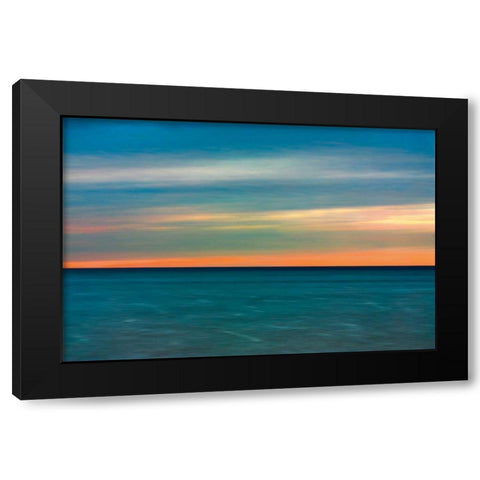 Quiet Waters II Black Modern Wood Framed Art Print with Double Matting by Rehner, John