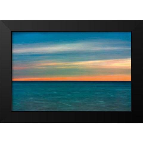 Quiet Waters II Black Modern Wood Framed Art Print by Rehner, John