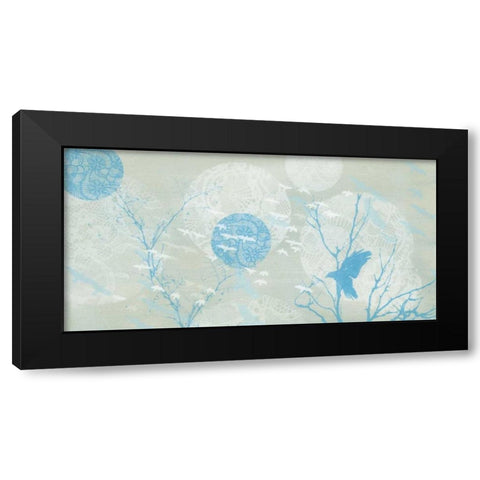 Flutterby III Black Modern Wood Framed Art Print by Wood, Arleigh