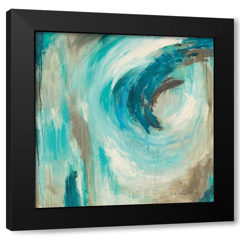 Blue Hawaii Black Modern Wood Framed Art Print with Double Matting by Wani Pasion