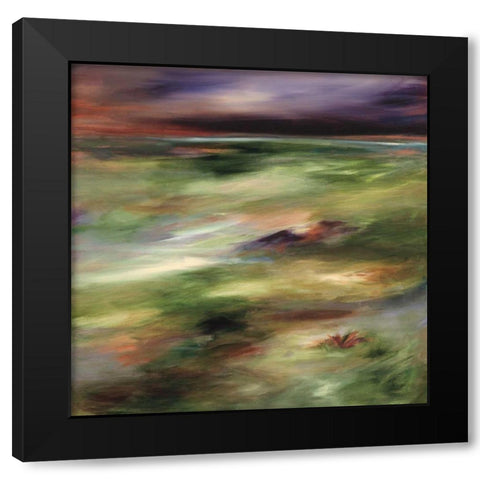 Resounding Black Modern Wood Framed Art Print by Hickman, G.A.