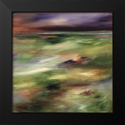 Resounding Black Modern Wood Framed Art Print by Hickman, G.A.