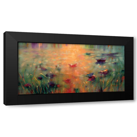 Mystical Memory Black Modern Wood Framed Art Print with Double Matting by Young, Donna