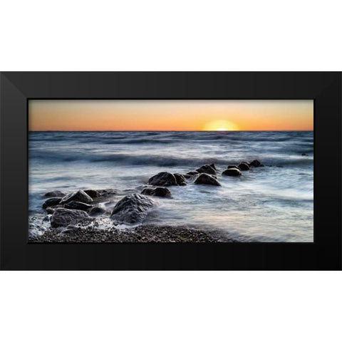 TBD Black Modern Wood Framed Art Print by Bellyk, Daniel J.