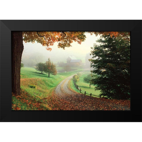 Sleepy Hollow Farm Black Modern Wood Framed Art Print by Cahill, Michael