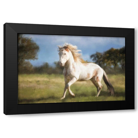 Liberty Dance Black Modern Wood Framed Art Print by Caro, Wendy