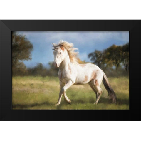 Liberty Dance Black Modern Wood Framed Art Print by Caro, Wendy