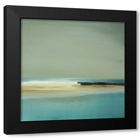 Lagoon Black Modern Wood Framed Art Print by Gold, Caroline
