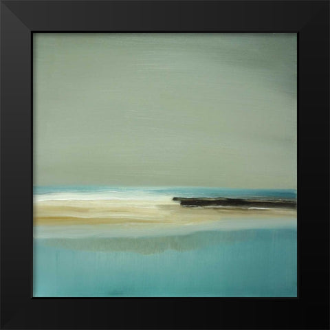 Lagoon Black Modern Wood Framed Art Print by Gold, Caroline