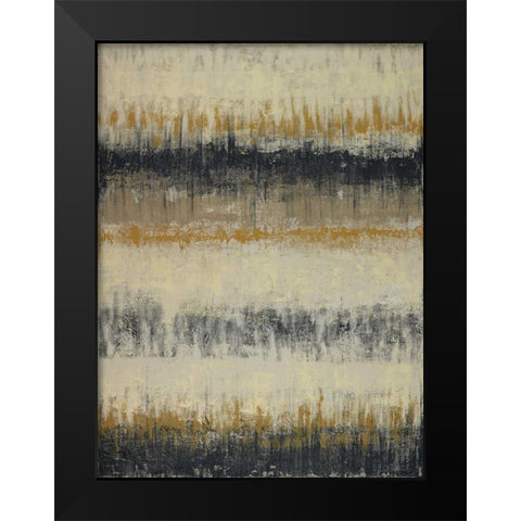 Horizons Black Modern Wood Framed Art Print by Vindedzis, Rita