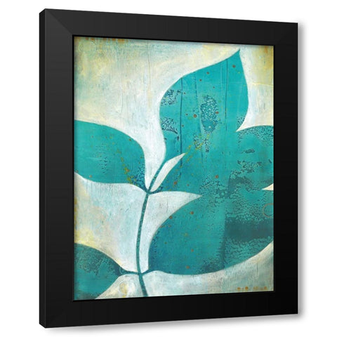 Foliation I Black Modern Wood Framed Art Print with Double Matting by D Aguiar, Stacy