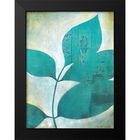 Foliation I Black Modern Wood Framed Art Print by D Aguiar, Stacy