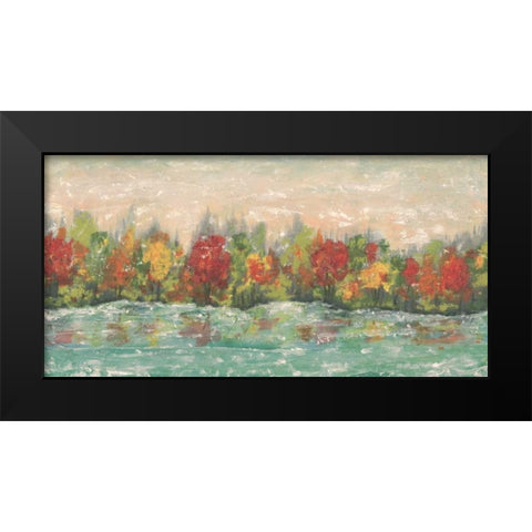 Impressions Black Modern Wood Framed Art Print by Fontaine, Stephane
