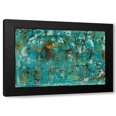 River Run 1 Black Modern Wood Framed Art Print with Double Matting by Gutierrez, Hilario