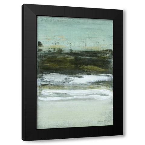 Coastline I Black Modern Wood Framed Art Print with Double Matting by McAlpine, Heather