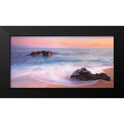 Magic Black Modern Wood Framed Art Print by Mora, Sergi