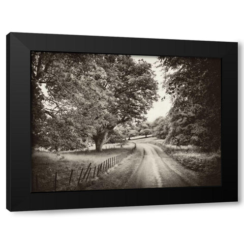 Country Roads Black Modern Wood Framed Art Print with Double Matting by Pahl, Janel