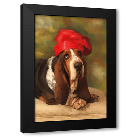 Lady Bass Black Modern Wood Framed Art Print with Double Matting by Pahl, Janel
