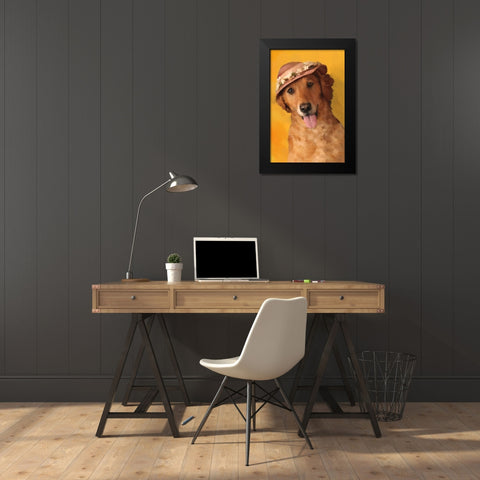 Mrs. Golden Black Modern Wood Framed Art Print by Pahl, Janel