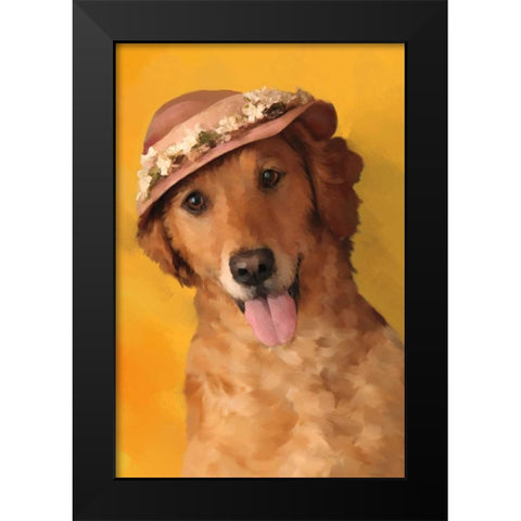 Mrs. Golden Black Modern Wood Framed Art Print by Pahl, Janel
