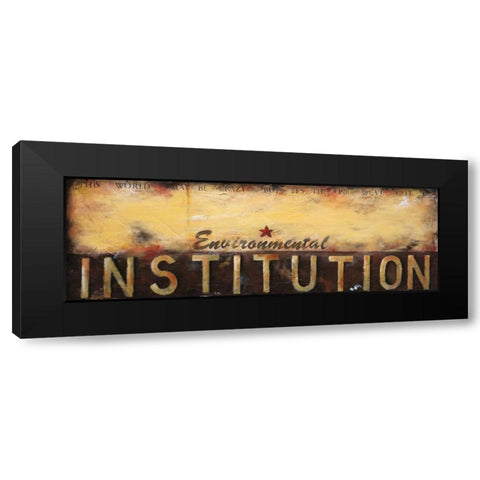 Environmental Institution Black Modern Wood Framed Art Print with Double Matting by Pasion, Wani