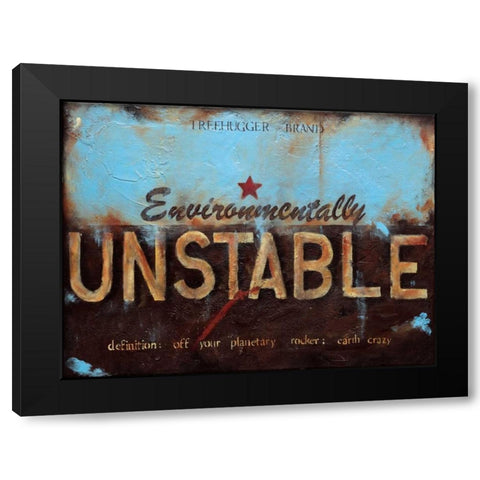 Environmentally Unstable Black Modern Wood Framed Art Print with Double Matting by Pasion, Wani