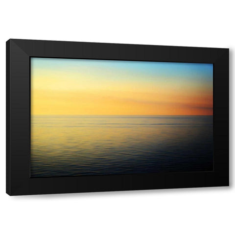 Quiet Waters Black Modern Wood Framed Art Print by Rehner, John