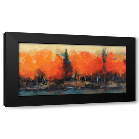 Interaction Black Modern Wood Framed Art Print by Shire, Martin