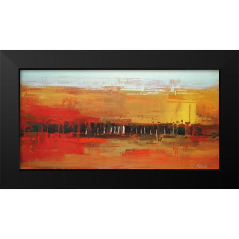 Duet Black Modern Wood Framed Art Print by Shire, Martin