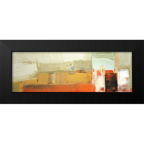 Interfuse Black Modern Wood Framed Art Print by Shire, Martin