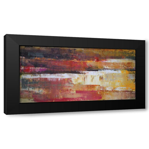 Chasm Black Modern Wood Framed Art Print by Shire, Martin